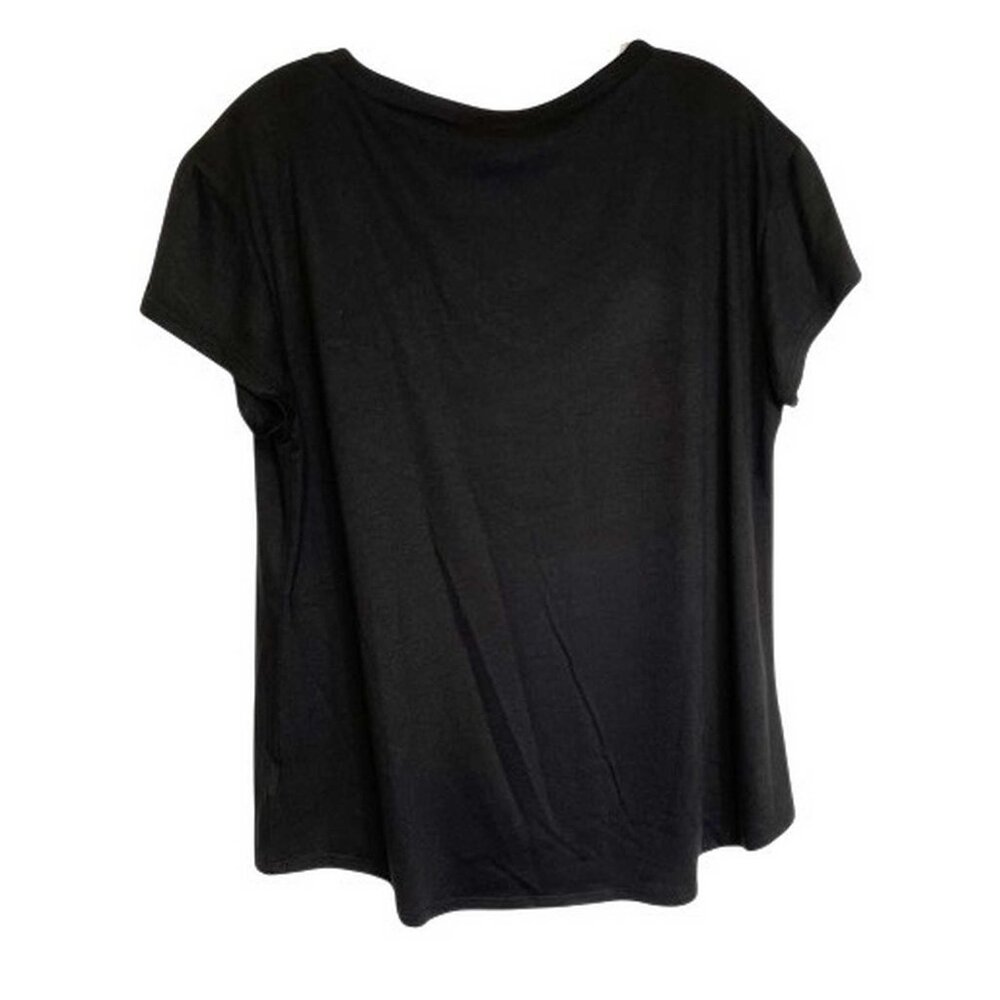 DG2 by Diane Gilman Embellished Hi-Low Short-Sleeve Tee MEDIUM (616) - Picture 2 of 8
